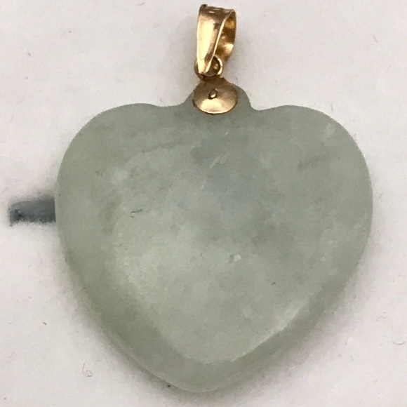 10k Gold Jade Pendant - Picture 2 of 5